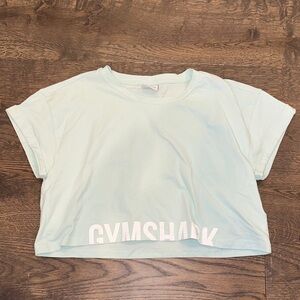 Gymshark Sky Blue Cropped Tee